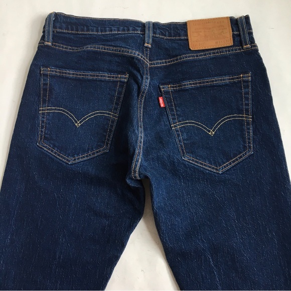 Levi’s 512 Premium Dark Wash Blue Denim Jeans Size 31 - Picture 7 of 17